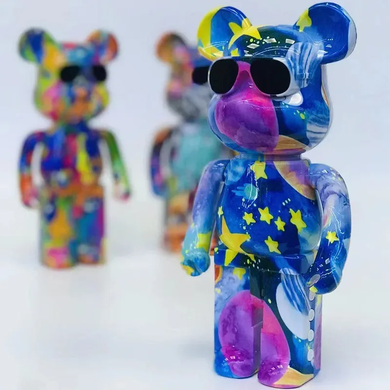 Graffiti Violent Bear Bluetooth Audio Home Decoration Card Small Audio Trend Teddy Bear Birthday Speaker Boy Gift