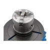 BY-10 Mini 10kg Welding Positioner Turntable Rotary Table Rotator Semi-Automatic with K11-100 100mm Three Jaws Chuck 5