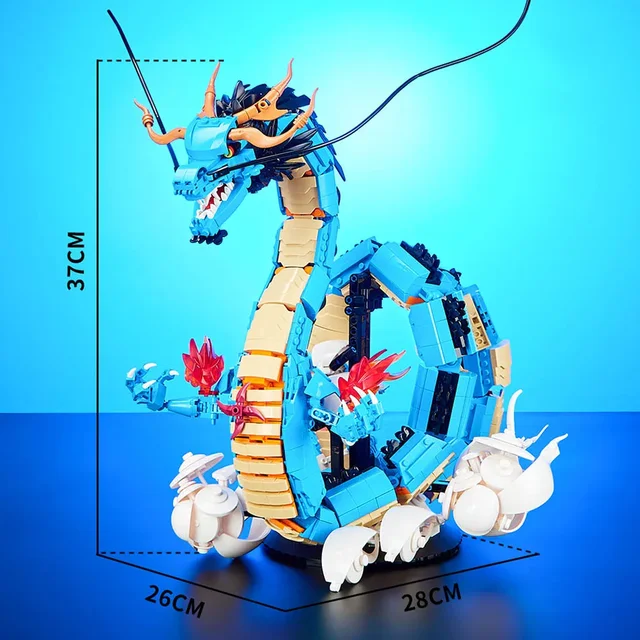 Kaido Building Block Set - One Piece Blue Dragon DIY