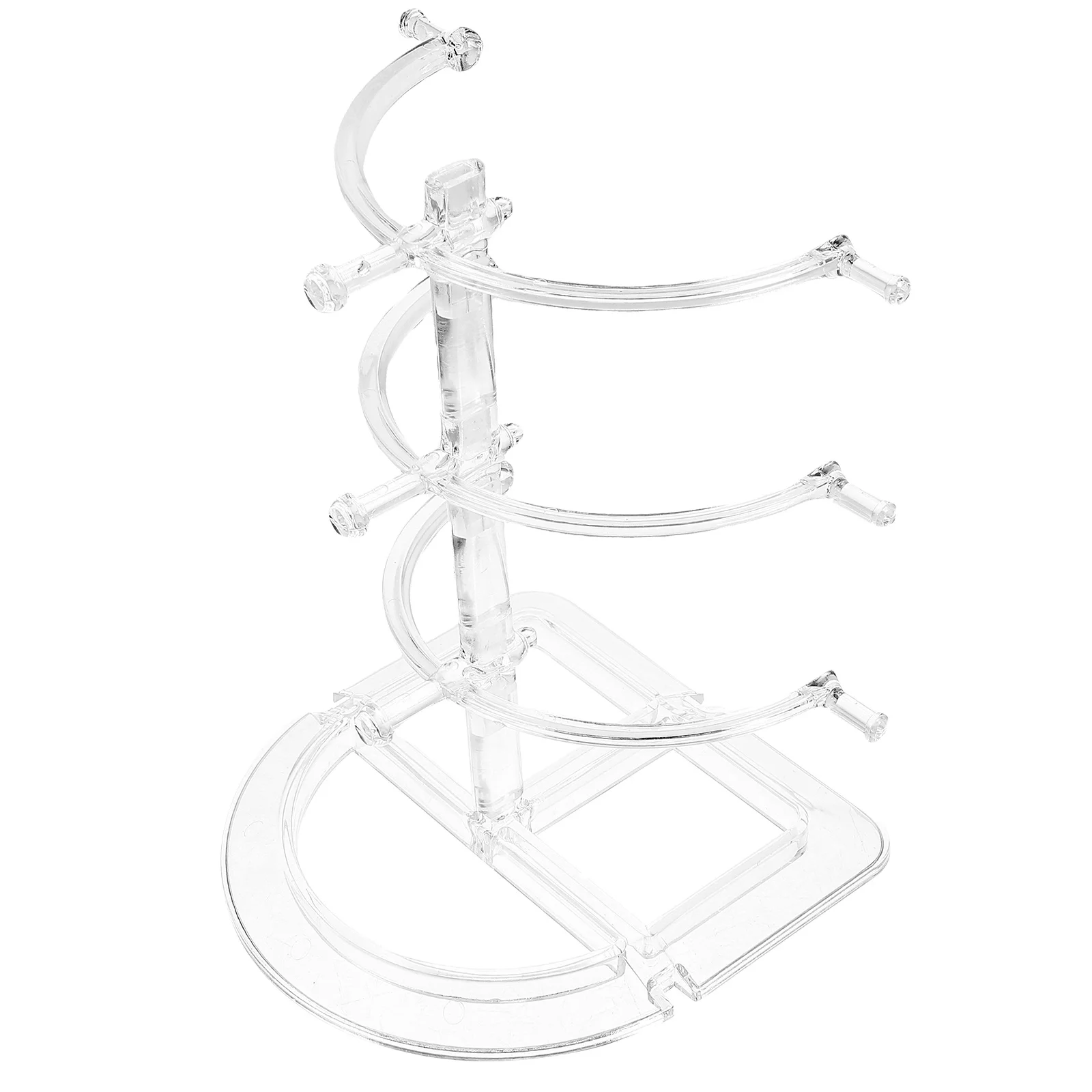 Clear Acrylic 3 Tier Glasses Display Stand Eyewear ganizer Rack Plastic Sunglasses Holder Showcase Storage Riser 3