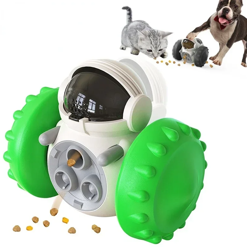 

Dog Toys Food Interactive Tumbler Leaky Eater Slow Feeder Tumbler Ball Balance Cart Dog Toy Pet Cats Training Dog Supplies