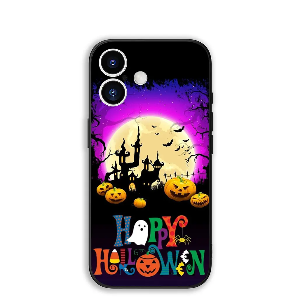 Little Ghost Halloween Pumpkin Flower Phone Case