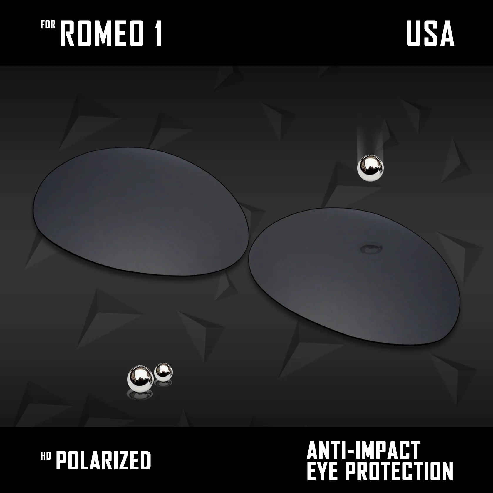 Oakley Romeo 1 선글라스용 OOWLIT 편광 렌즈 교체 - 멀티 컬러