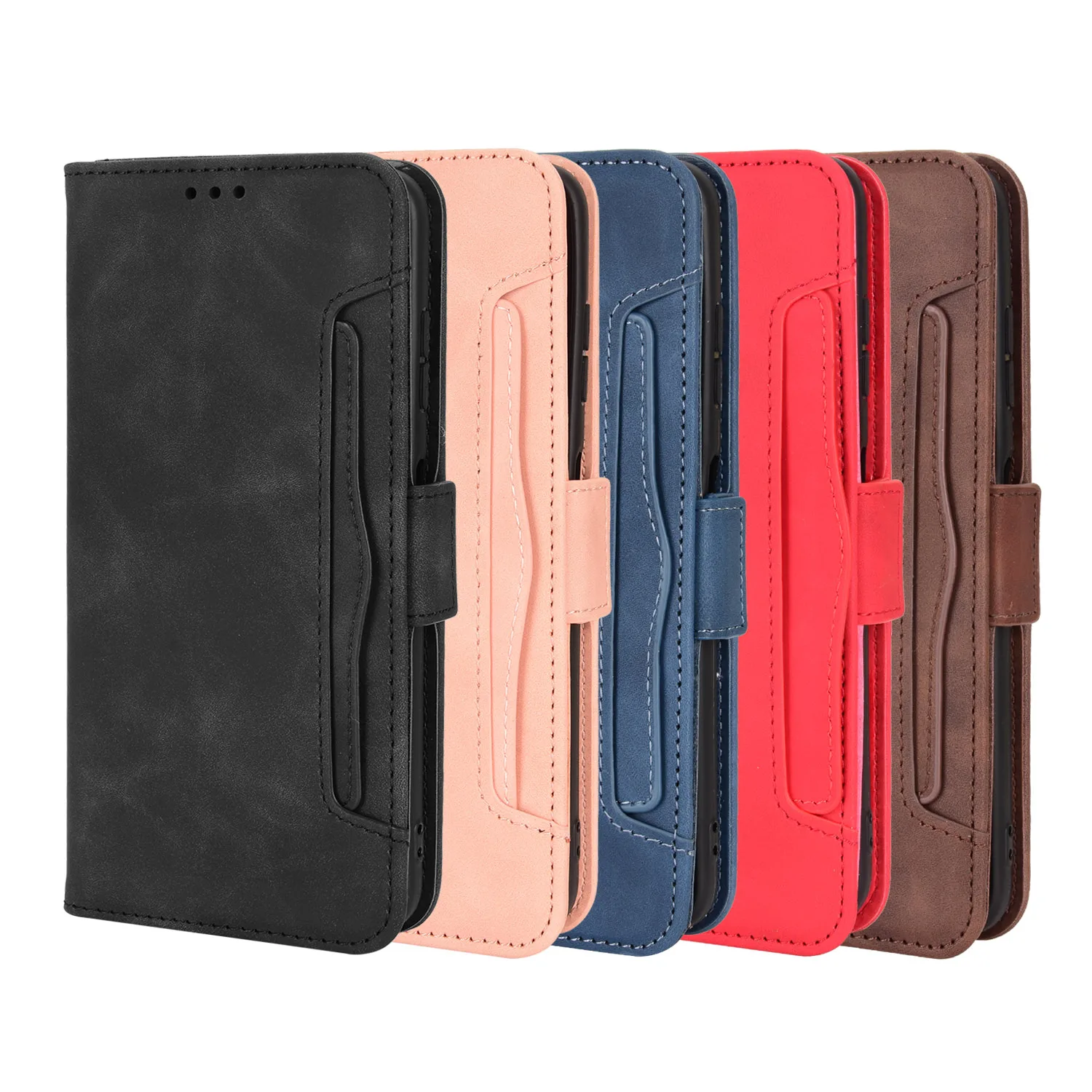 Leather Flip Wallet Case with Multi-Card Slots – Elegant Protection