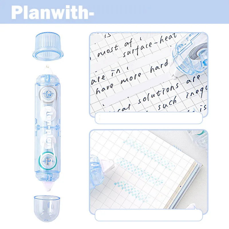 WhitrblueCorrectionTapewith3mGlueTapeCreativeMultifunctional