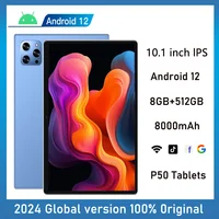 New 5G Pad Pro 10.1-Inch Android Tablet with 8GB RAM, 512GB ROM Octa core Support for calling,  Dual SIM card 8000mAh Battery 1