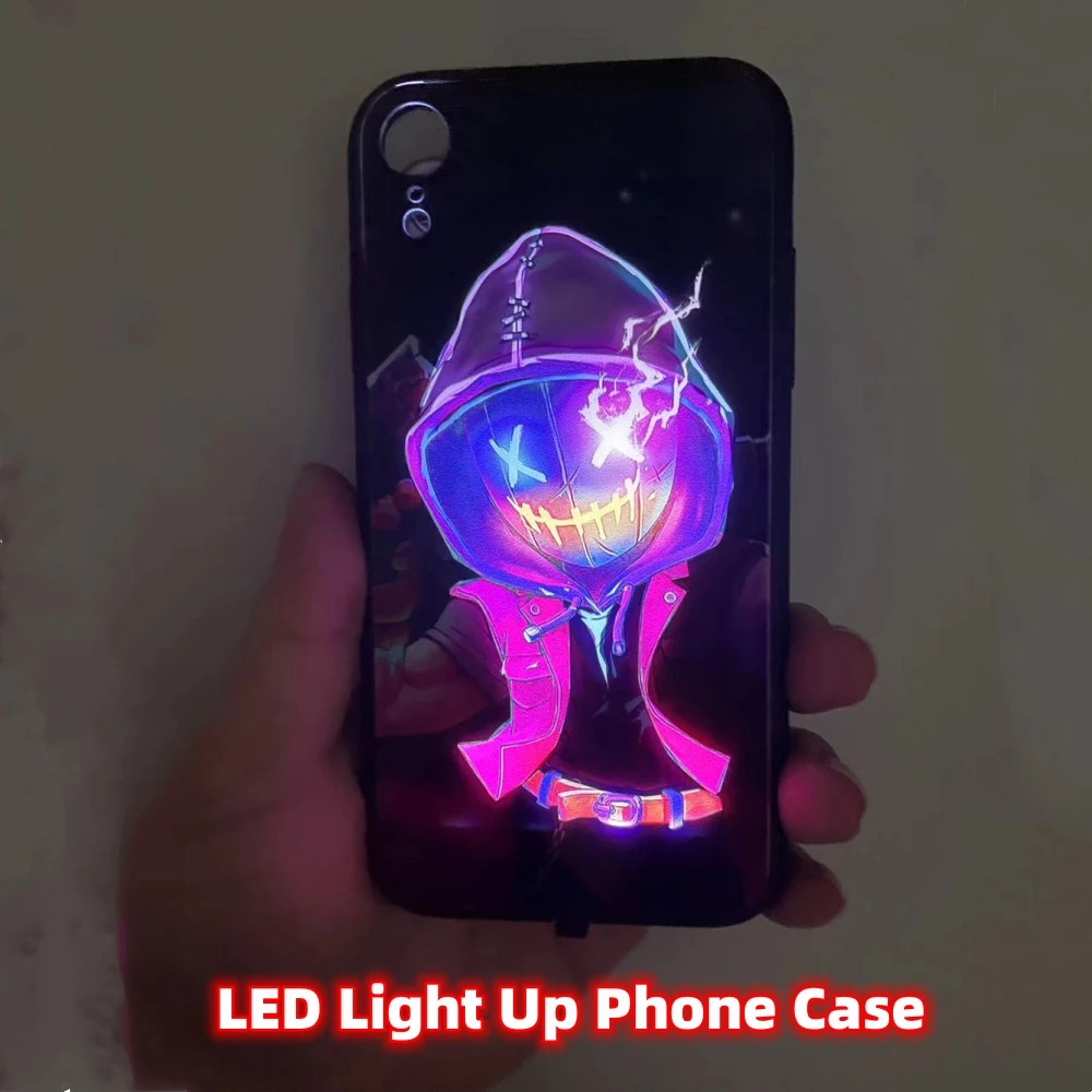 Fashion 2023 Intelligent Sound Control Dynamic LED Glowing Phone Case