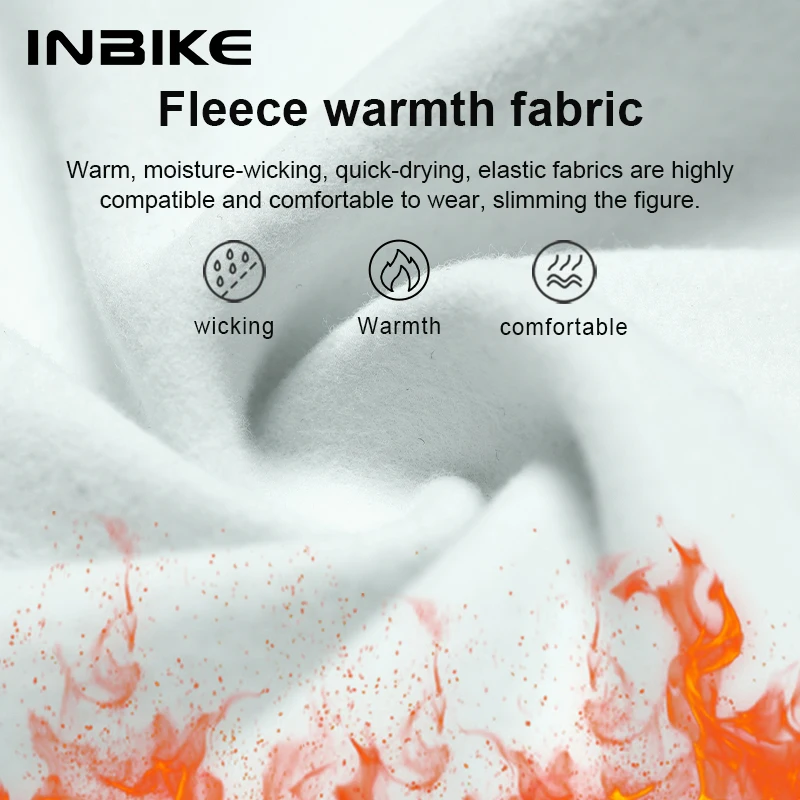 Cycling Shirt INBIKE Winter Women Thermal Fleece Cycling Mountain Bike Long Sleeve Top Road Jacket