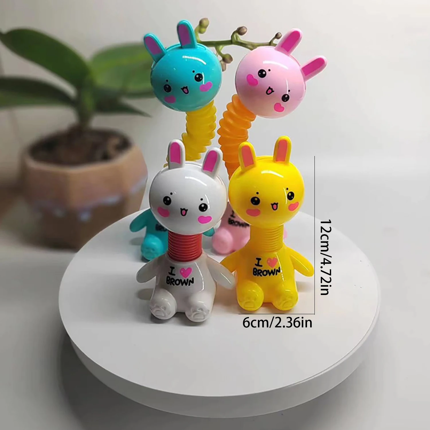 Novelty Toy Stress Relieving Expansion Tube Rabbit DIY Scalable White Rabbit Stress Relieving Creative Interaction 3