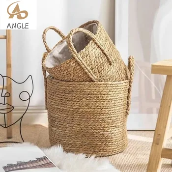 Natural Wicker Rattan Flower Basket Planter – 20/25/30CM 1