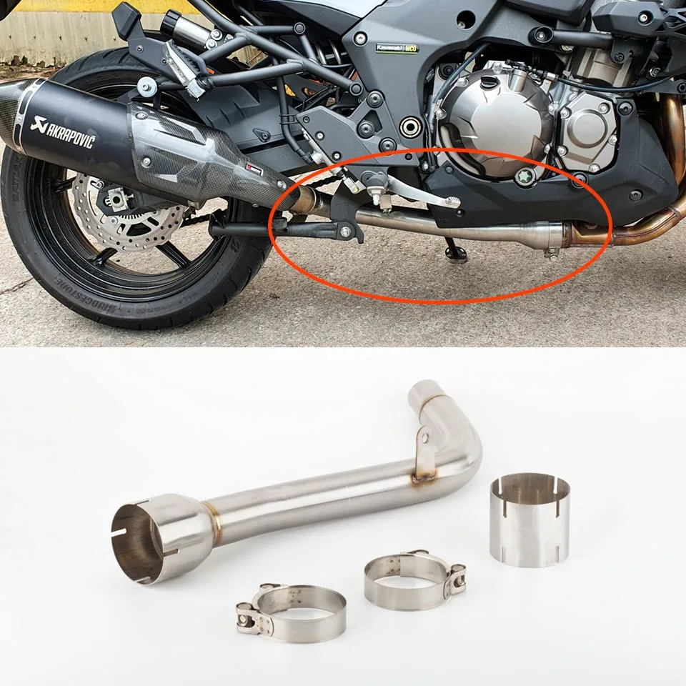 For Kawasaki Versys 1000 SE KLZ1000 Versys1000 Exhaust 2019-2021 Muffler Escape Modified Middle Link Pipe