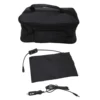 Portable Mini Car Microwave 12V Electric Heated Lunch Box Oven Fast Heating Picnic Box for Travel Camping Food Cooking Black 2