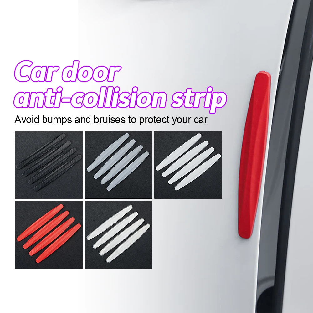 

4pcs Universal Car Door Anti-collision Strip Car Rearview Mirror Protection Sticker Door Handle Anti Friction Car Accessories