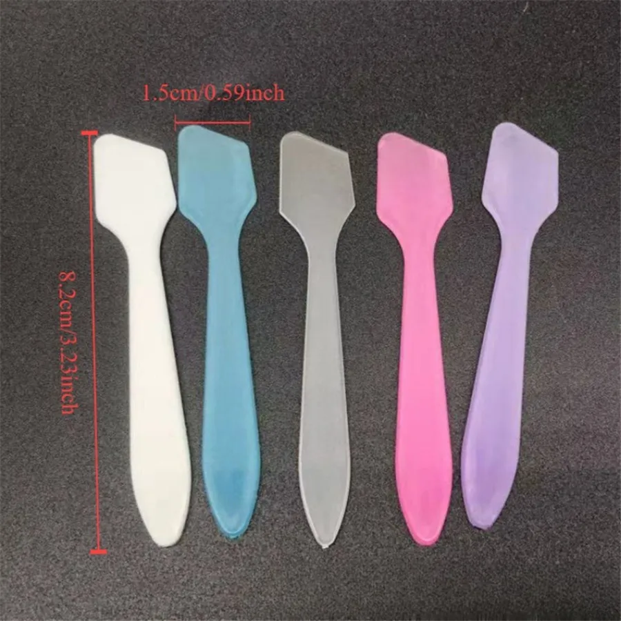 10pcs PP Cream Spatulas, Facial Mask And Eye Cream Scoop Sticks, Cosmetic Cream Scoops for Skincare Application