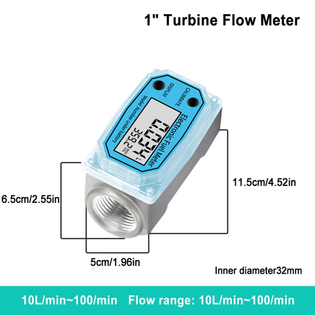Digital Turbine Flow Meter Flowmeter Gauge PCB Electronic Flow