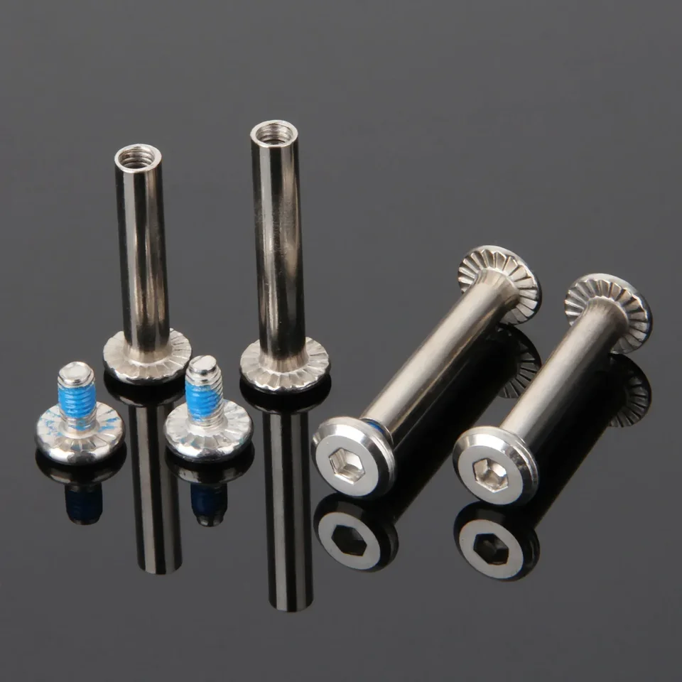 10Pcs Skate Roller Skates Parts Axle Male And Female Screws For Inline