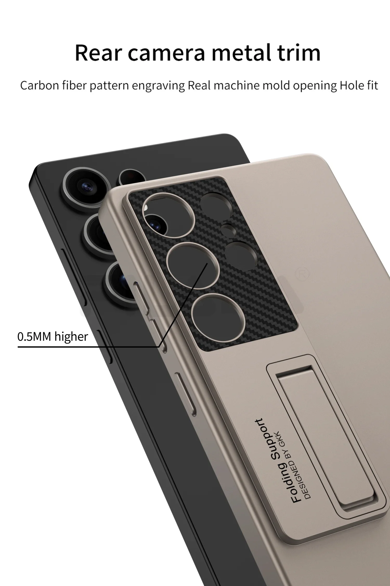 Coque de protection Samsung Galaxy S25 Ultra, étui (mat) avec support pliable + stylet tactile
