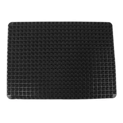 Silicone Multifunctional BBQ and Baking Mat - Non - Stick Oven and Microwave Tray (Black)