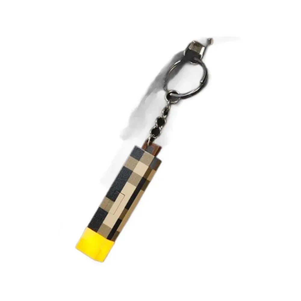 Mini Rechargeable Flashlight Keychain bag pendant party photo props halloween decoration props