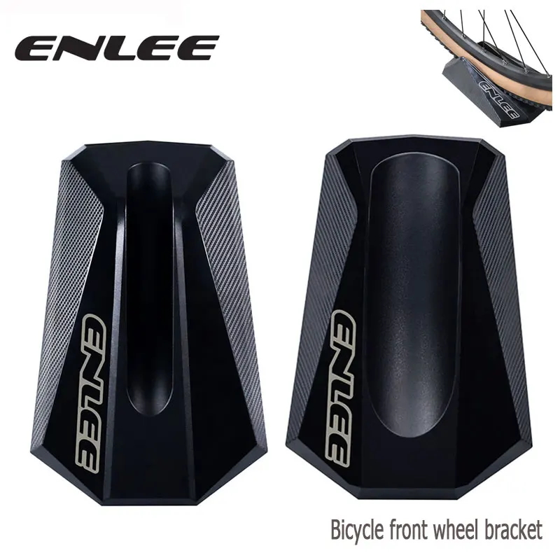 ENLEE Bike Front Wheel Stand Station Bike Wheel Holder Road MTB Bike Pad Stabilize Support Block Front Wheel Fixing Frame