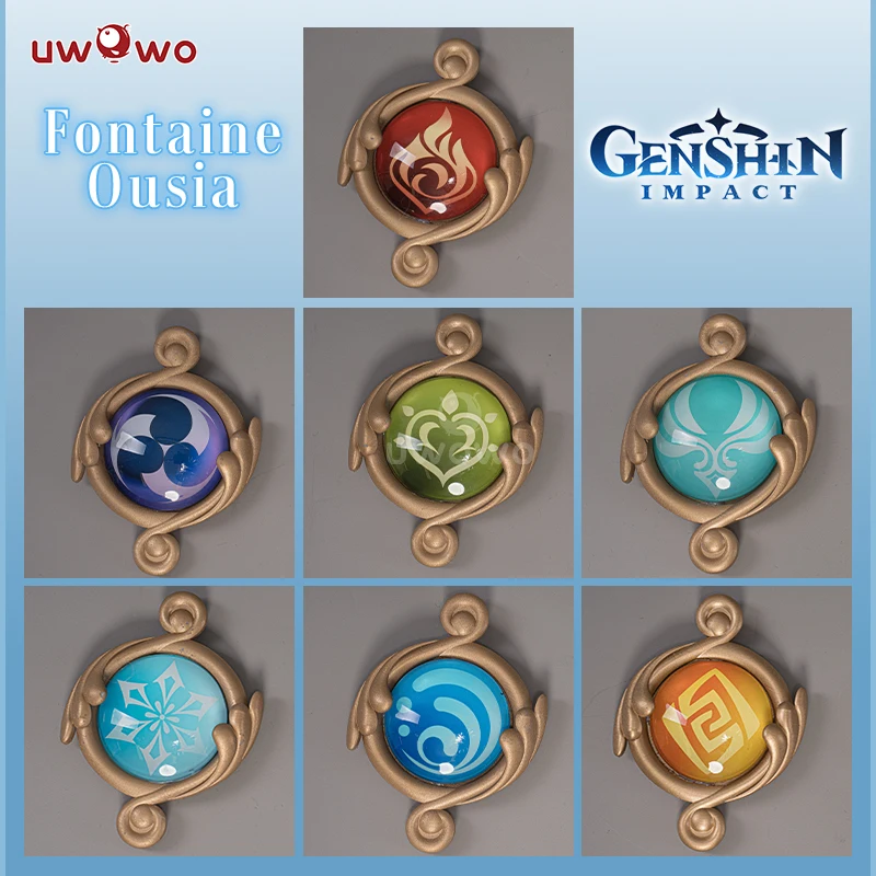 Store Home Products Feedback Brand Story UWOWO Fontaine LED Vision Game Genshin Impact Cosplay Eye Of God Led Cosplay Props Pyro Cryo .webp