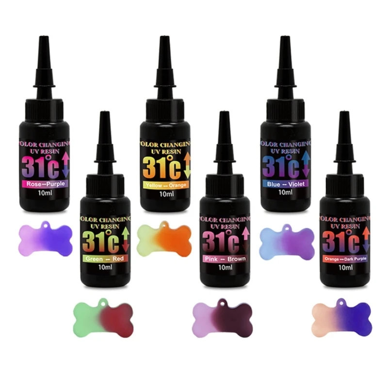 

Термочувствительный УФ-клей, волшебный дизайн «сделай сам», УФ глюевибрирующий, меняющий Цвет УФ-клей для поделок и творчества