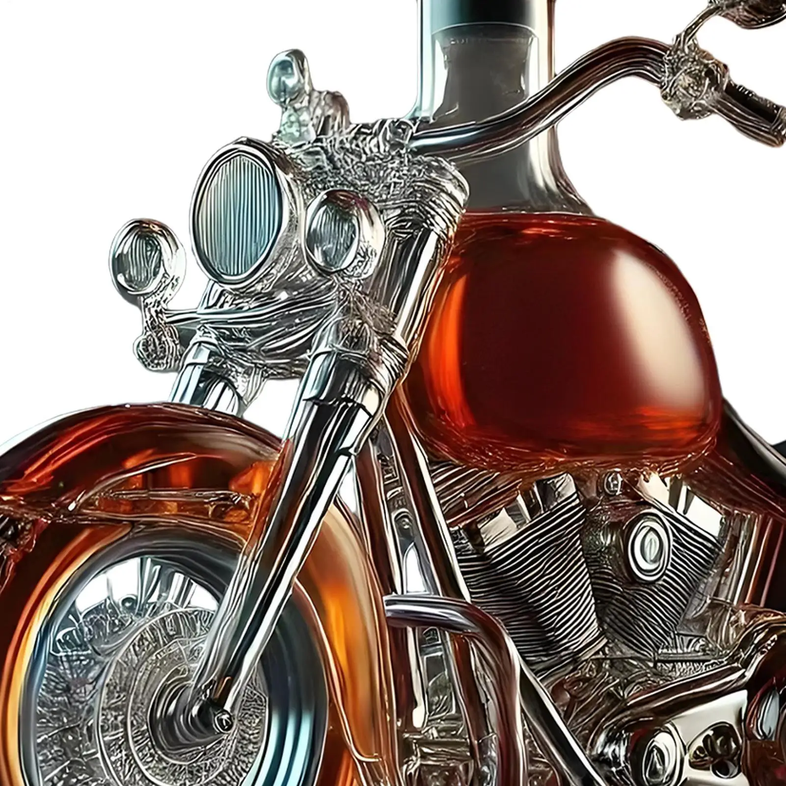hot Wine Decanter Motorcycle Shape Glass Aerator Decanter Vintage Liquor Aerator Desk Decor For Whisky Champagne Vodka Bar Home