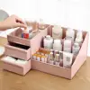 Large Makeup Desktop Storage Box Vanity Countertop Organizer with Drawers for Brushes Eyeshadow Lotions Lipstick Nail Polish 6