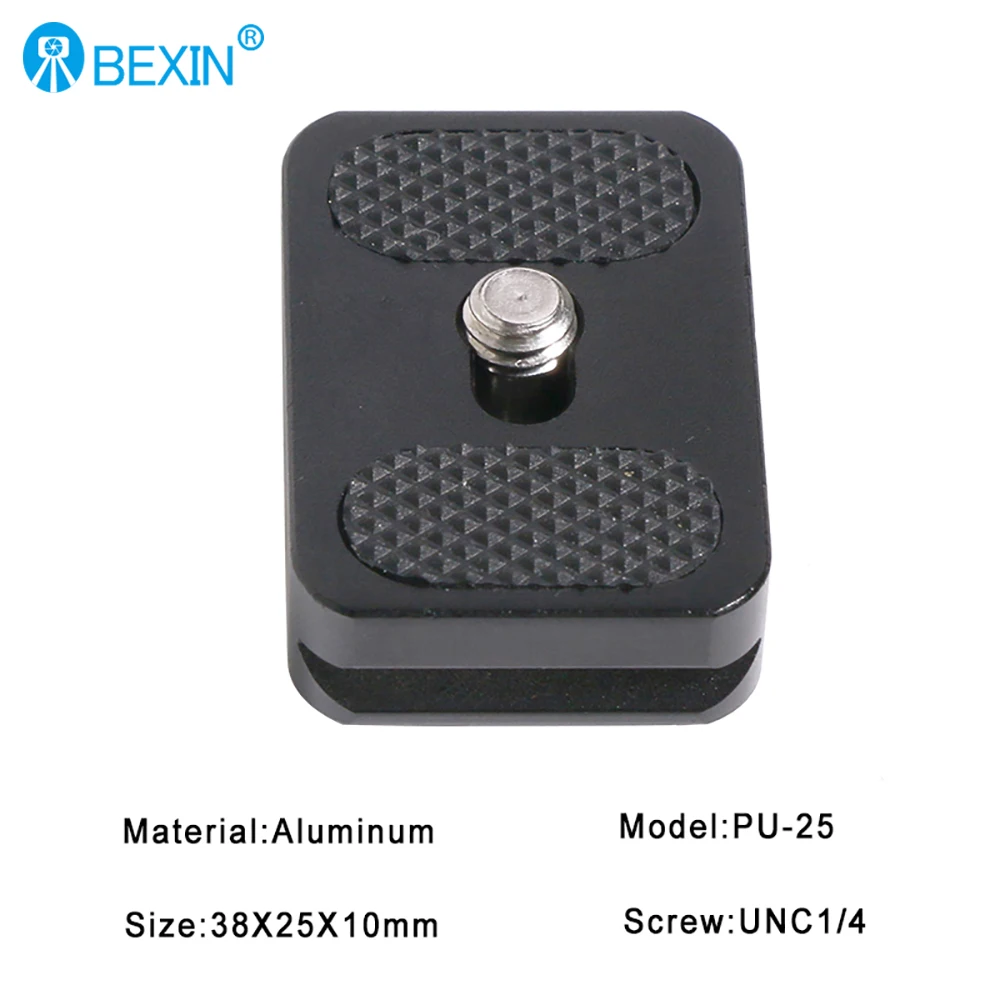 BEXIN Mini Plate Quick Release Plate Tripod 1/4 Screw Mount For Arca Swiss DSLR Camera