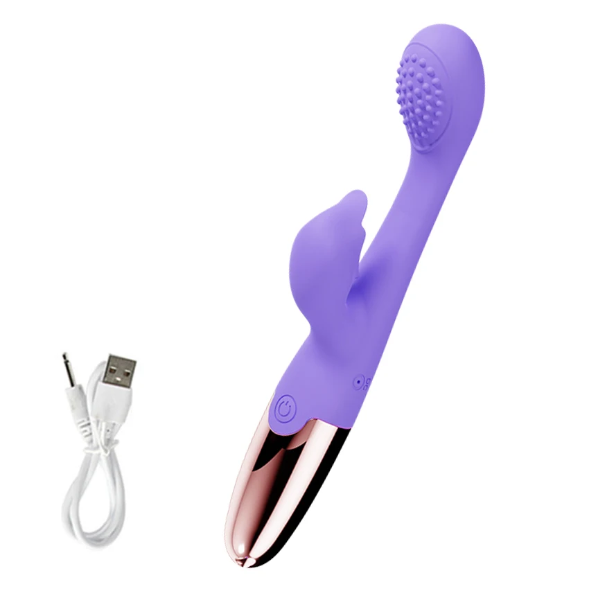 10 Speed G Spot Usb Rechargeable Powerful Dildo Rabbit Vibrator For Women Clitoris Stimulation Massage Adult Sex Toys_voghion.com