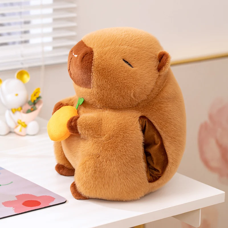 Kawaii Therapy Capybara Hand Warmer Backpack