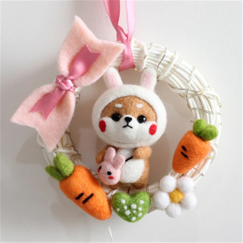 Needle Felting Kit Wool Felting Kit KRABALL Wool Needle Felting Set for Doll Making