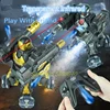 Multiplayer Combat Gesture Sensing Launch Water Bomb Remote Control Robot 2.4G 4WD 6 Life Auto Demo 360° Rotate RC Stunt Robot 4
