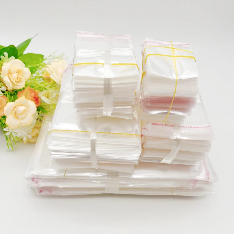 Bolsa de plástico transparente para regalos, bolsas de celofán de