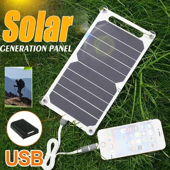 แผงโซลาร์เซลล์พกพา Sunpower 5V พร้อมพอร์ต USB ชาร์จไฟได้อย่างปลอดภัยและเสถียร สำหรับพาวเวอร์แบงค์ โทรศัพท์มือถือ ใช้กลางแจ้ง ตั้งแคมป์ บ้าน รถบ้าน ของขวัญ 1