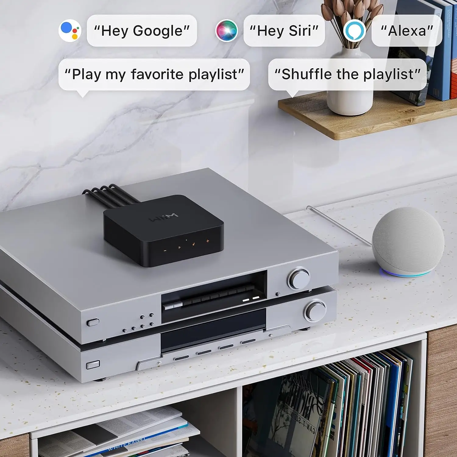 Wiim Airplay2-ontvanger, Chromecast-Audio, Multi-Room Streaming, Akm Dac,  Spraakafstandsbediening Die Werkt Met Alexa/Siri/Google - AliExpress