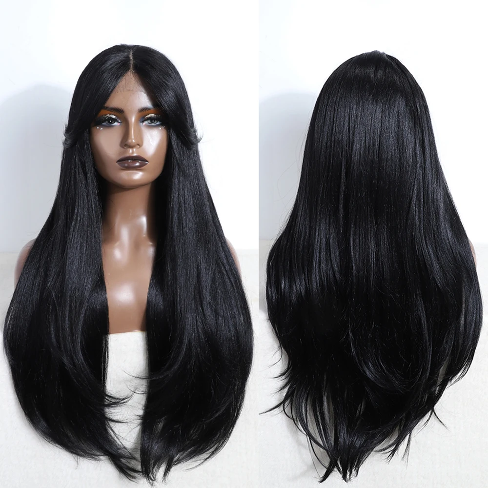 Synthetic Lace Front Wig 30" Straight Ombre lace Wig Cosplay part Wig Blonde Wigs For Women Lace Wig synthetic Lace Wig