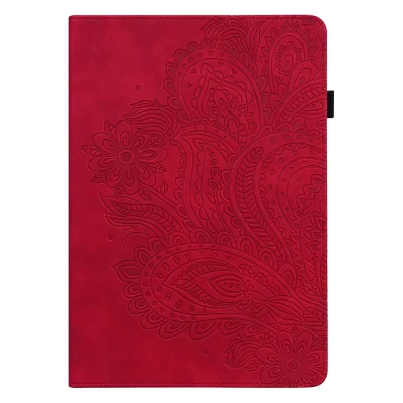 Embossed PU Leather Protective Tablet Cover & Stylus