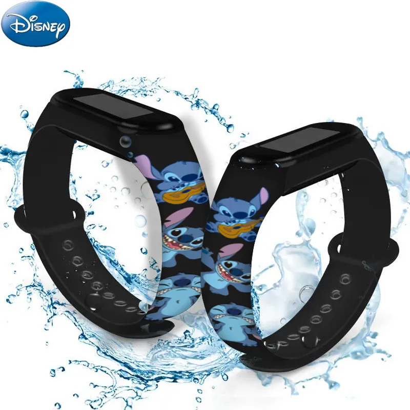 Disney Stitch Anime Watch Fashion Cartoon Lilo & Stitch Cinturino Da Polso Per Bambini Orologi Sportivi Giocattoli Elettronici Per Bambini Regali Di N