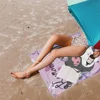 K-Kuromi Cartoon Microfiber Printed Beach Towel Mountain Climbing Yoga Beach Swimming Running Absorbent Soft Towel 4