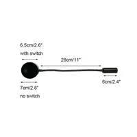 Bronze 3W LED Reading Light Black White Silver Gooseneck Wall Lamp for Bed Headboard Desk 4000K Bedside Switch LED Night Lamp 2