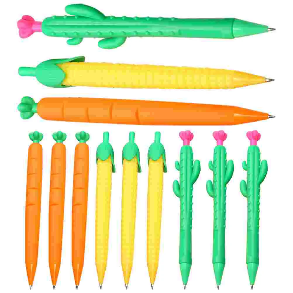 

12 Pcs Mechanical Pencil Multi-function Pencils School Press-type Household Lead Carrot Kawaii Lovely Portable