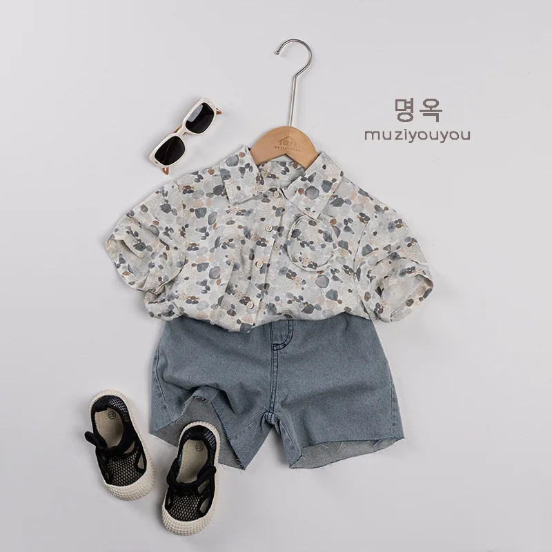 Children's Clothing, Children's Summer Denim Shorts, 2025 New Style, Thin Pants for Boys and Girls, Children's Casual Pants
