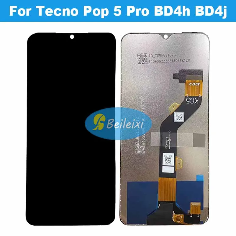 

For Tecno Pop 5 Pro BD4h BD4j LCD Display Touch Screen Digitizer Assembly
