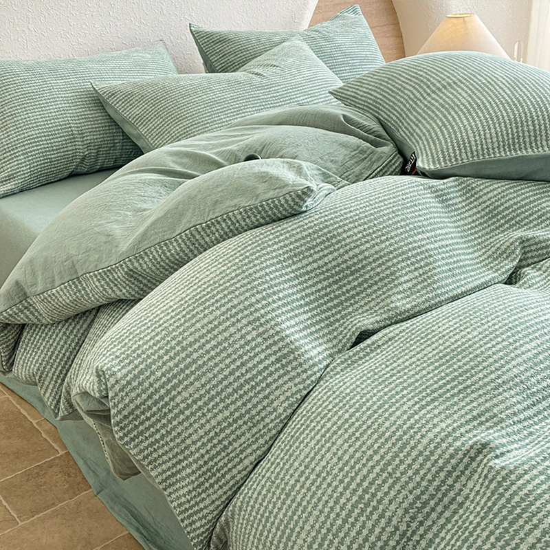 Bedding Set 4pcs Luxury Winter Pure Cotton Duvet Cover Bed Sheets Pillowcase Set Bed Linen Bedding Bedroom Comforter Set 5