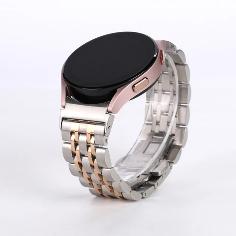 Gaps Metal Band For Samsung Galaxy Watch 4 Strap 40 44mm Curved end Stainless Steel Bracelet Galaxy Watch 4 Classic 46mm 42mm