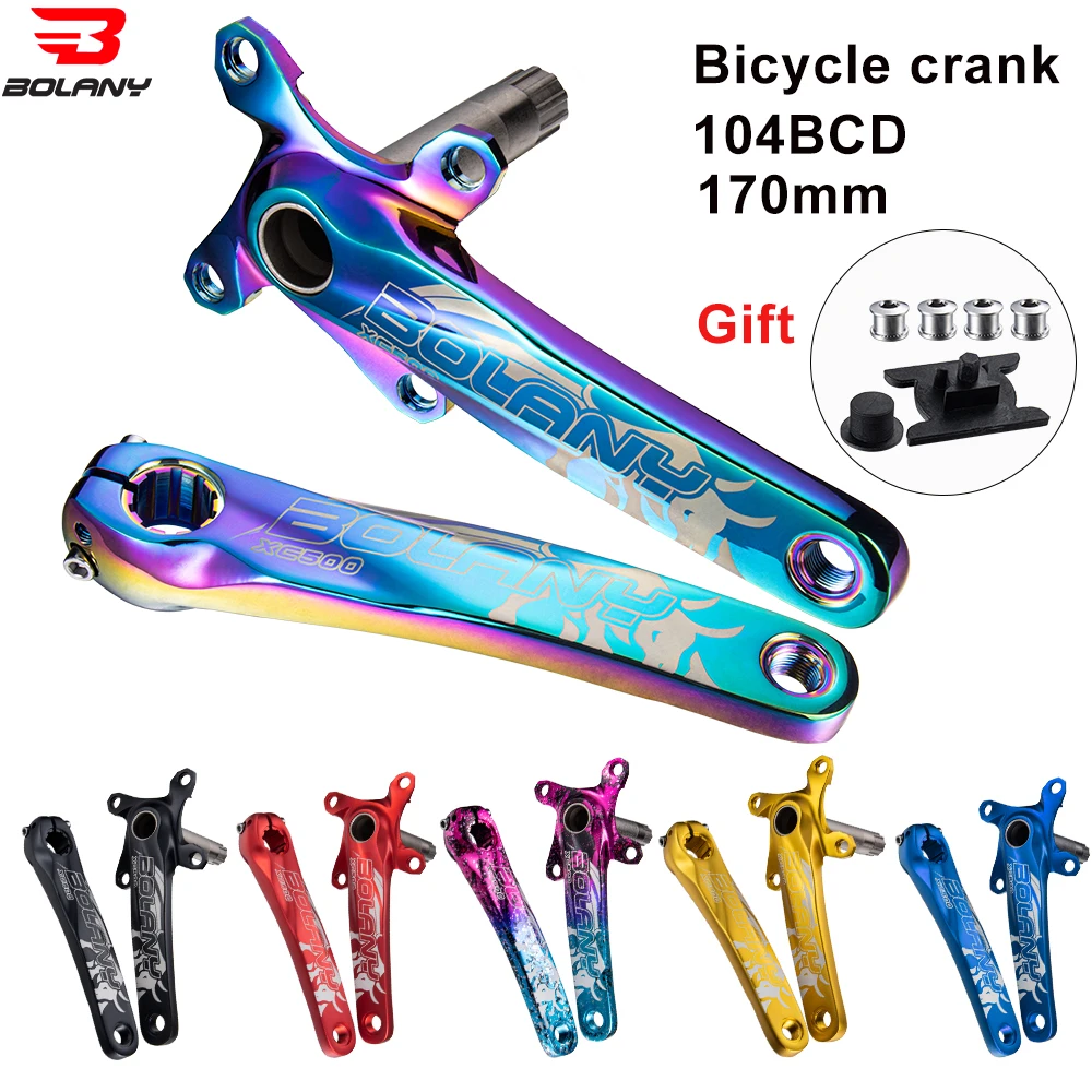 BOLANY Ultralight Bicycle Crankset 104BCD 170mm Aluminium Alloy MTB