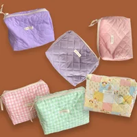 Large Capacity Women's Cosmetic Bags Cases Casual Ladies Small Storage Bag with Zipper Female Travel Clutch Bag Small Handbags 2