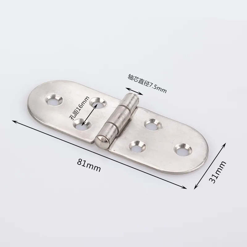 201 Stainless Steel Flush Hinges 180 degree Cabinet Hinges Door Semicircle Furniture Accessories 1PCS