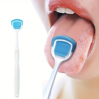 Nettoyeurs de langue en Silicone réutilisables pour adultes et enfants, brosse grattoir lavable, outil de nettoyage de la langue, haleine fraîche, hygiène buccale, 1/4 pièces 1